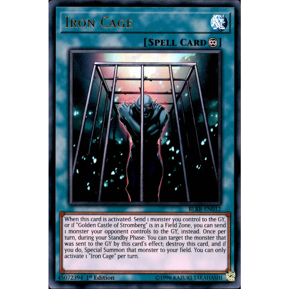 Iron Cage BLRR-EN012 Yu-Gi-Oh! Card from the Battles of Legend: Relentless Revenge Set