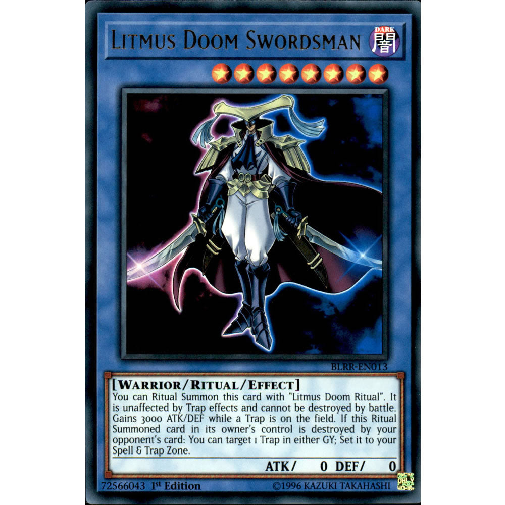 Litmus Doom Swordsman BLRR-EN013 Yu-Gi-Oh! Card from the Battles of Legend: Relentless Revenge Set