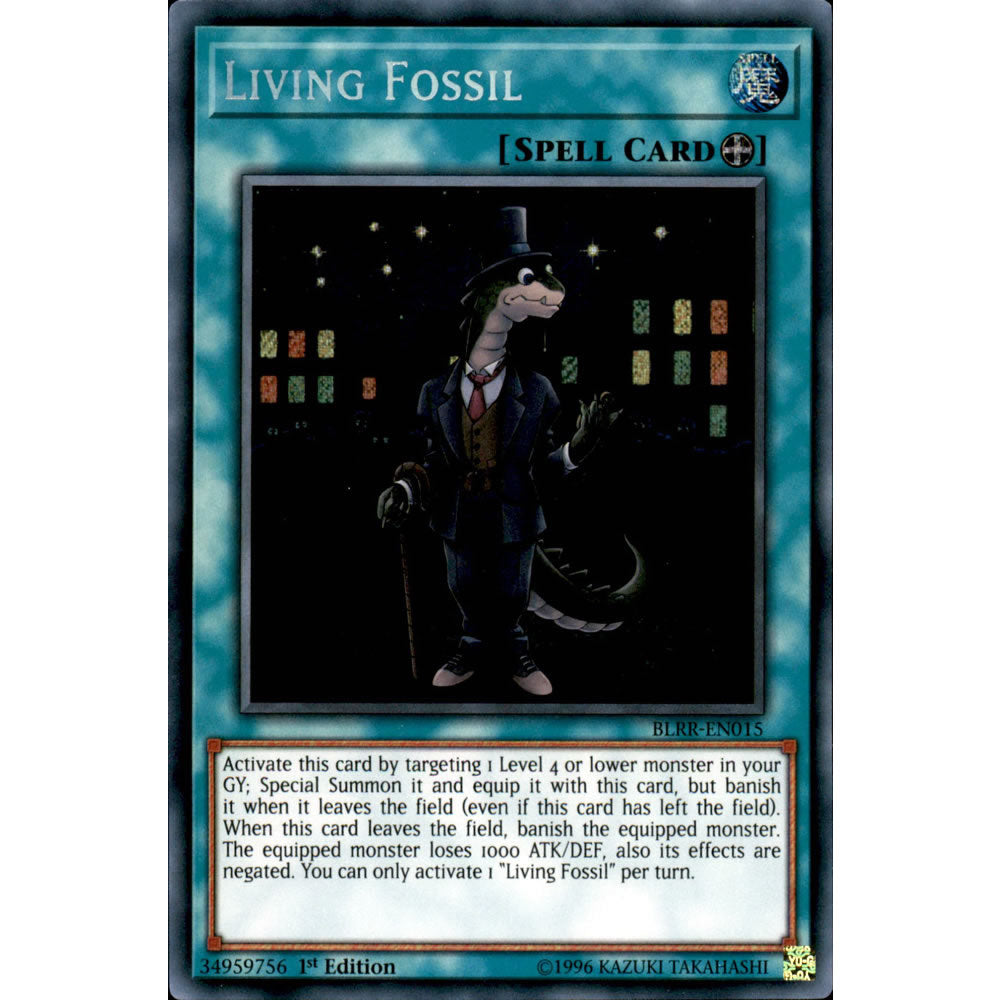 Living Fossil BLRR-EN015 Yu-Gi-Oh! Card from the Battles of Legend: Relentless Revenge Set