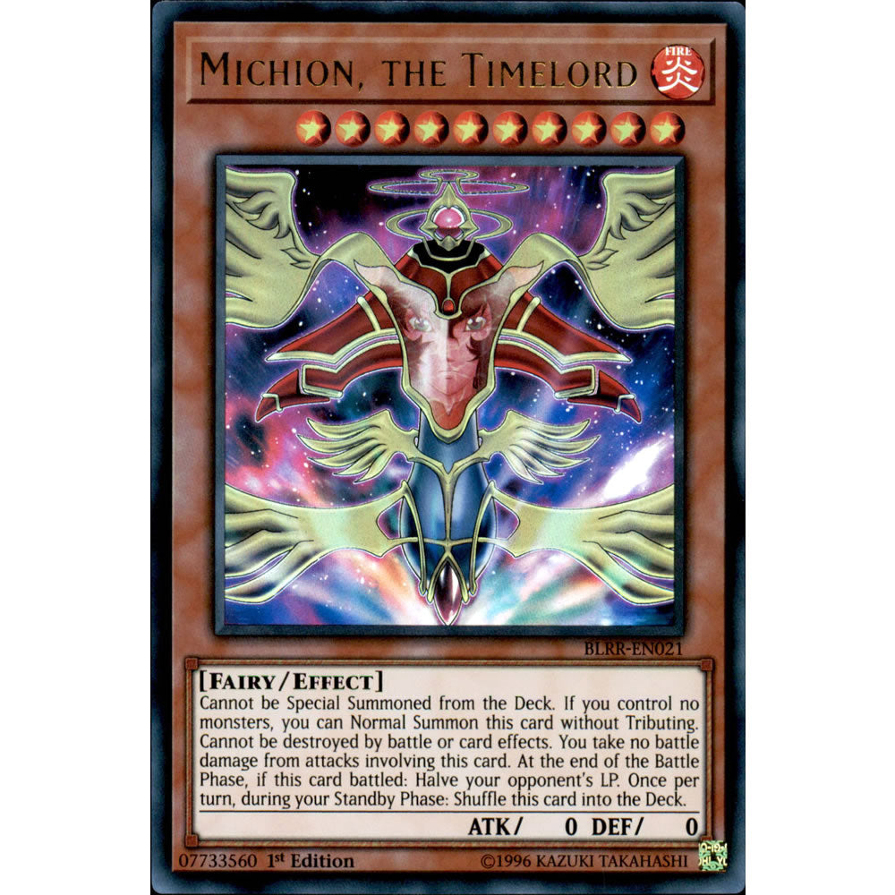 Michion, the Timelord BLRR-EN021 Yu-Gi-Oh! Card from the Battles of Legend: Relentless Revenge Set