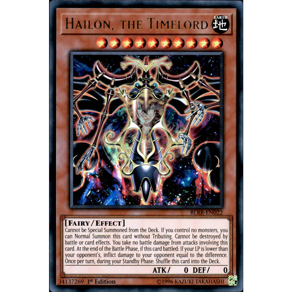 Hailon, the Timelord BLRR-EN022 Yu-Gi-Oh! Card from the Battles of Legend: Relentless Revenge Set