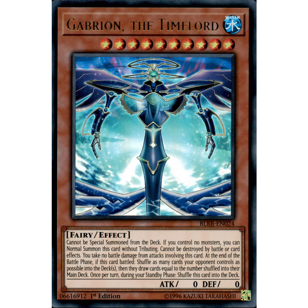 Gabrion, the Timelord BLRR-EN024 Yu-Gi-Oh! Card from the Battles of Legend: Relentless Revenge Set