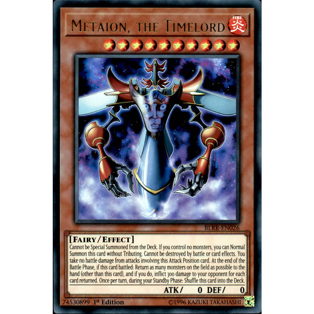 Metaion, the Timelord BLRR-EN026 Yu-Gi-Oh! Card from the Battles of Legend: Relentless Revenge Set