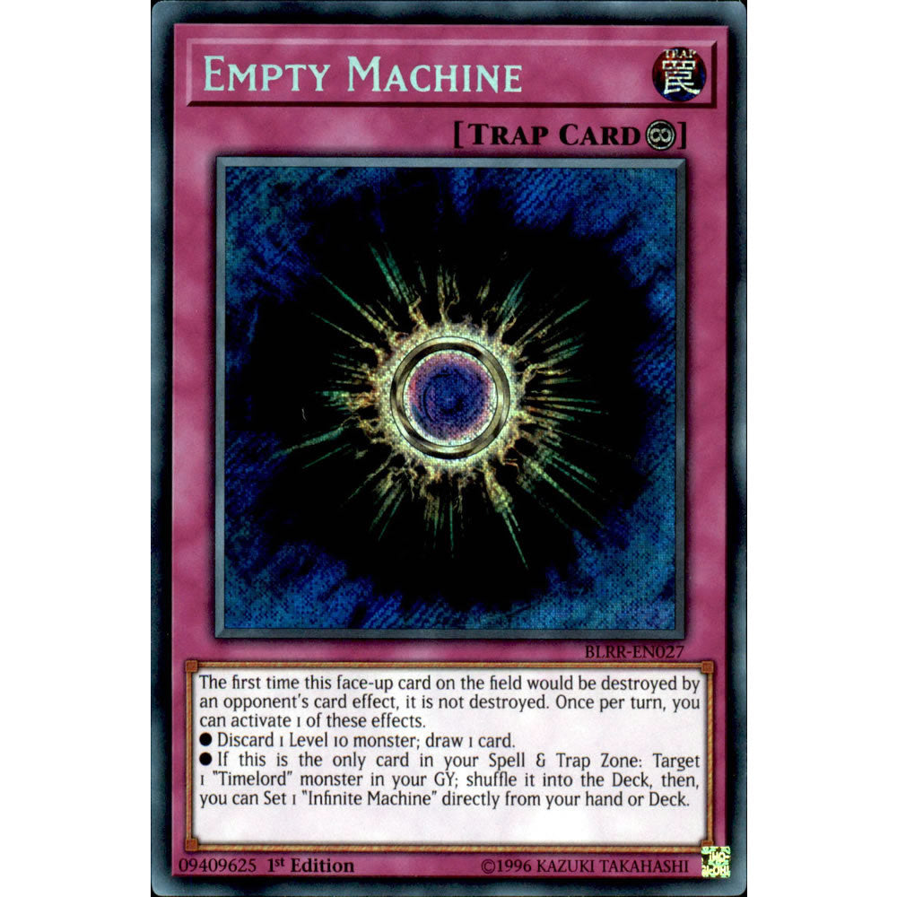 Empty Machine BLRR-EN027 Yu-Gi-Oh! Card from the Battles of Legend: Relentless Revenge Set