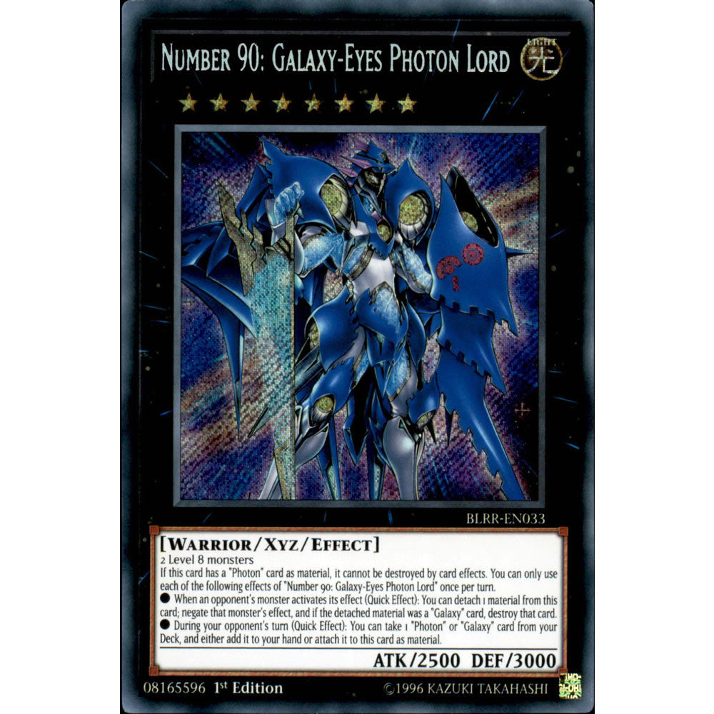 Number 90: Galaxy-Eyes Photon Lord BLRR-EN033 Yu-Gi-Oh! Card from the Battles of Legend: Relentless Revenge Set