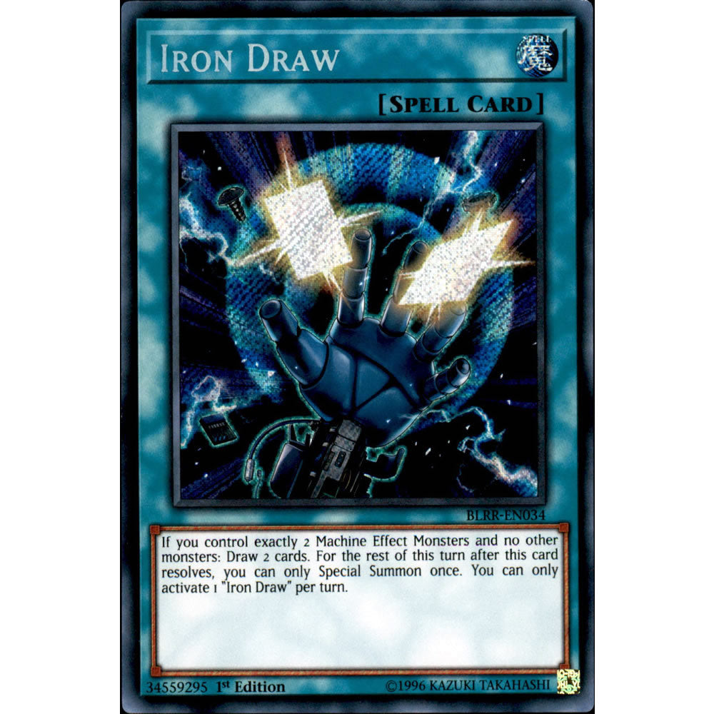 Iron Draw BLRR-EN034 Yu-Gi-Oh! Card from the Battles of Legend: Relentless Revenge Set