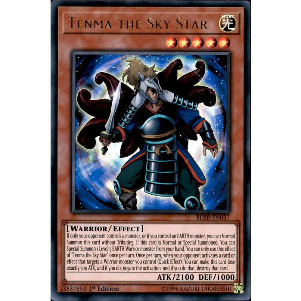 Tenma the Sky Star BLRR-EN037 Yu-Gi-Oh! Card from the Battles of Legend: Relentless Revenge Set