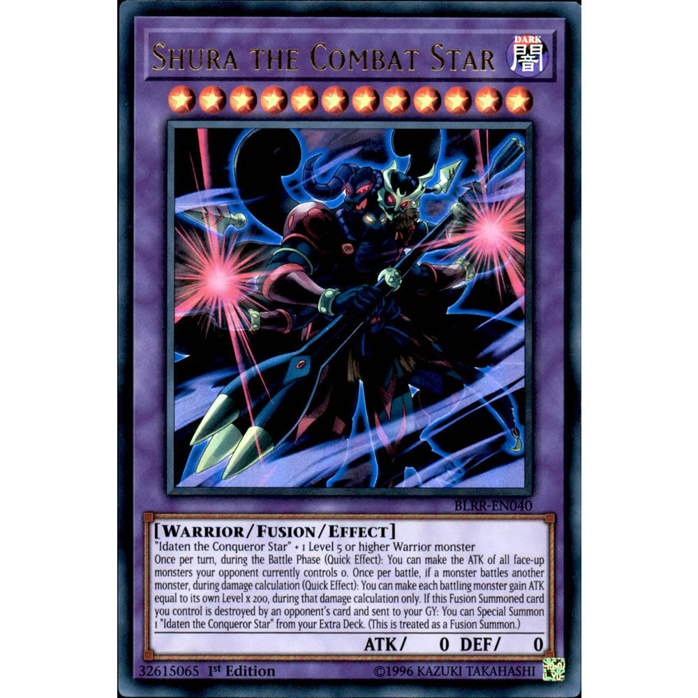 Shura the Combat Star BLRR-EN040 Yu-Gi-Oh! Card from the Battles of Legend: Relentless Revenge Set