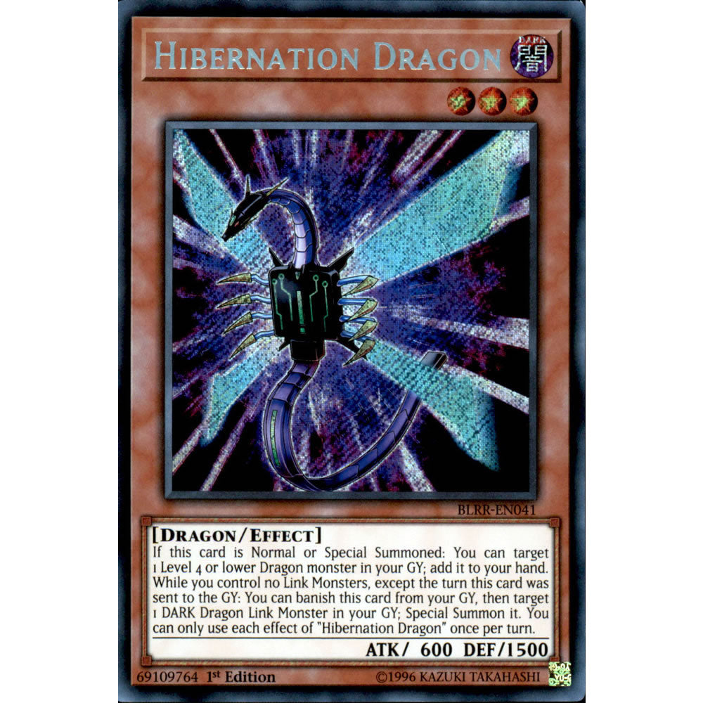 Hibernation Dragon BLRR-EN041 Yu-Gi-Oh! Card from the Battles of Legend: Relentless Revenge Set