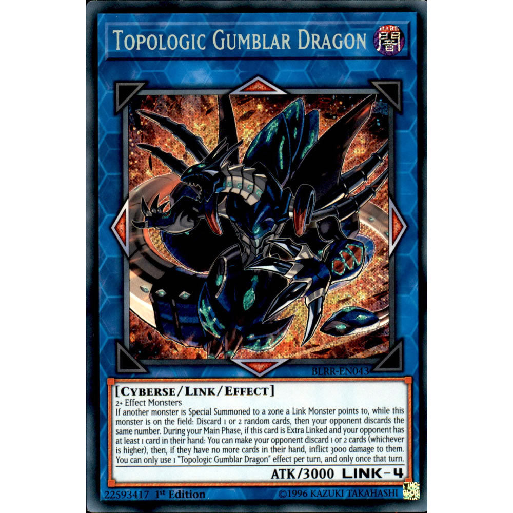 Topologic Gumblar Dragon BLRR-EN043 Yu-Gi-Oh! Card from the Battles of Legend: Relentless Revenge Set