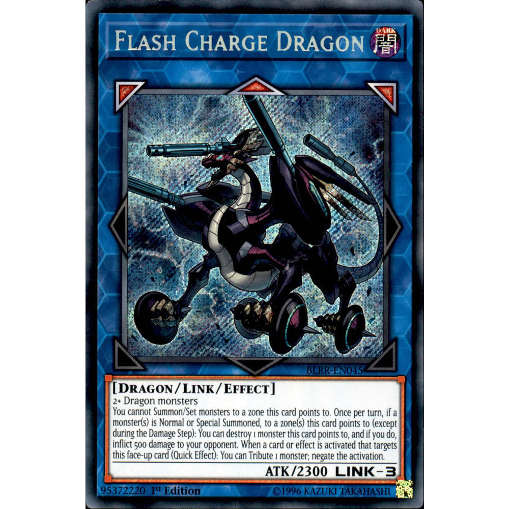 Flash Charge Dragon BLRR-EN045 Yu-Gi-Oh! Card from the Battles of Legend: Relentless Revenge Set