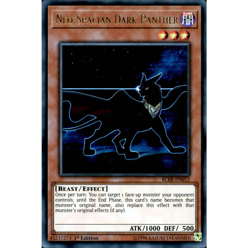 Neo-Spacian Dark Panther BLRR-EN052 Yu-Gi-Oh! Card from the Battles of Legend: Relentless Revenge Set