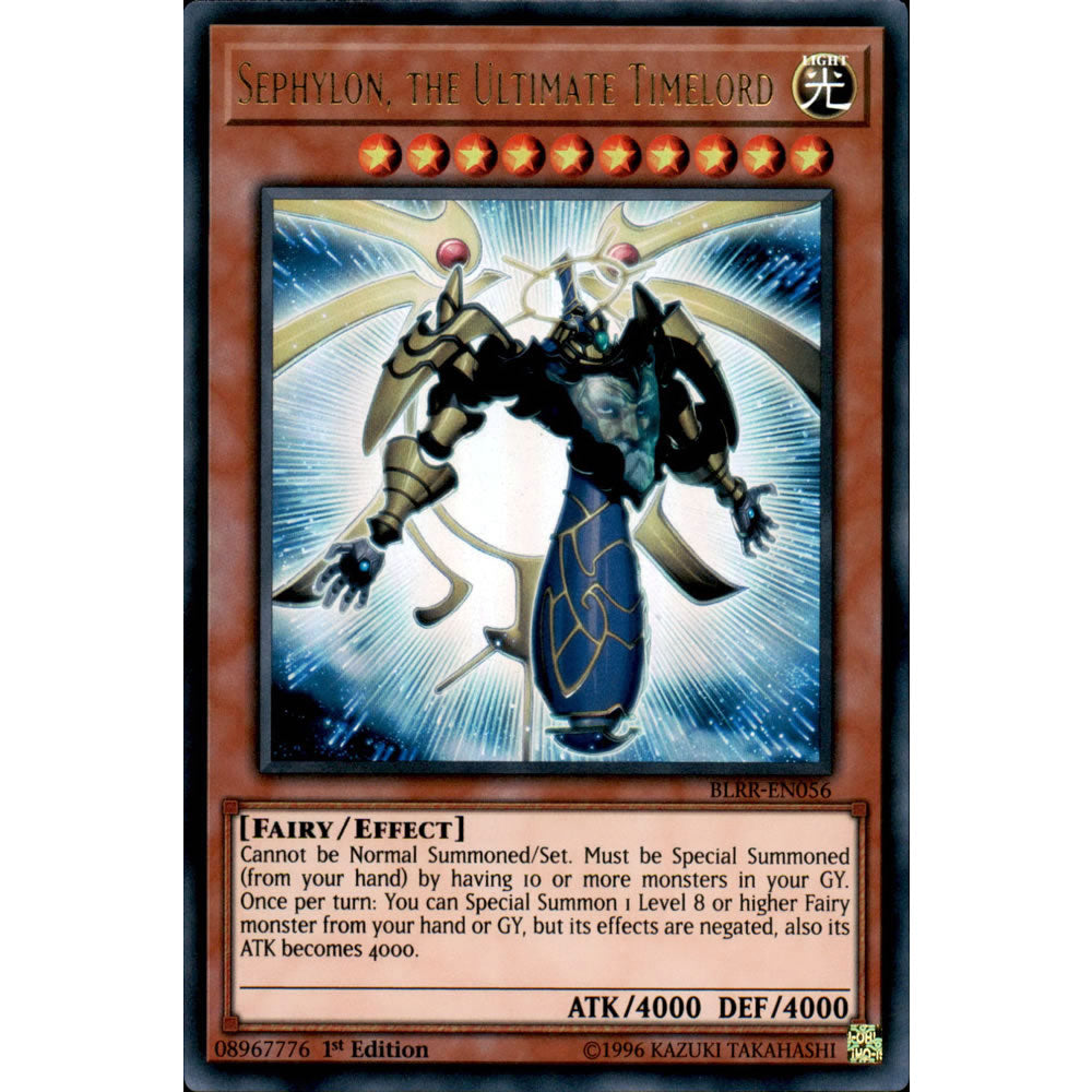 Sephylon, the Ultimate Timelord BLRR-EN056 Yu-Gi-Oh! Card from the Battles of Legend: Relentless Revenge Set