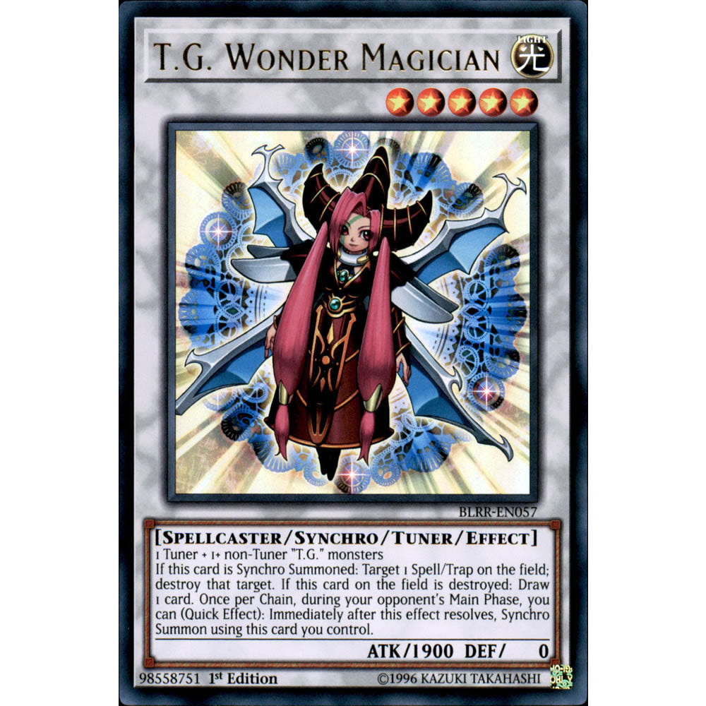 T.G. Wonder Magician BLRR-EN057 Yu-Gi-Oh! Card from the Battles of Legend: Relentless Revenge Set