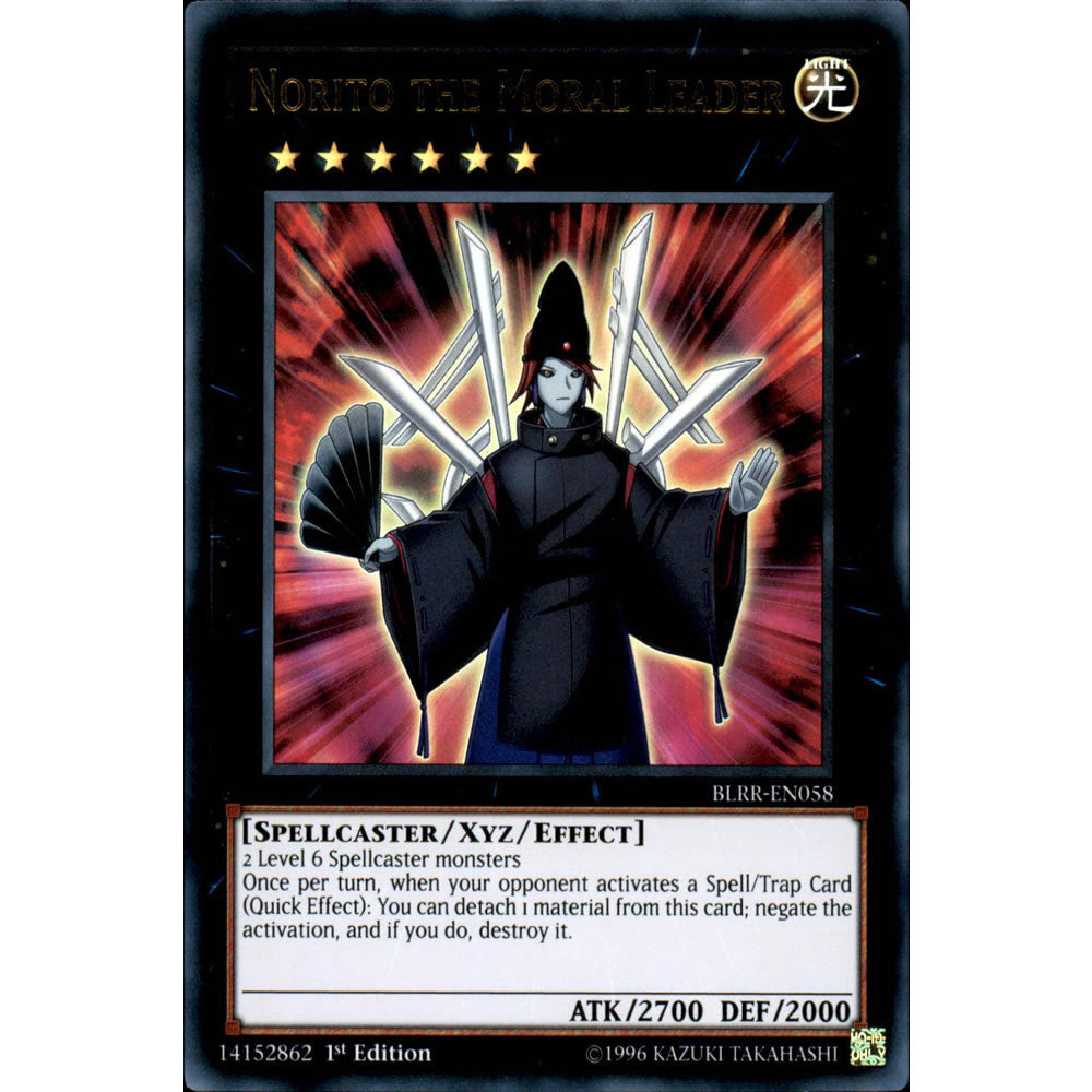 Norito the Moral Leader BLRR-EN058 Yu-Gi-Oh! Card from the Battles of Legend: Relentless Revenge Set
