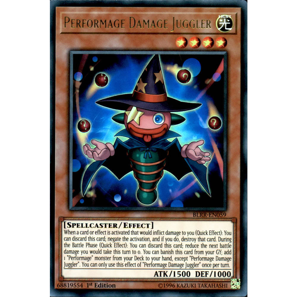 Performage Damage Juggler BLRR-EN059 Yu-Gi-Oh! Card from the Battles of Legend: Relentless Revenge Set