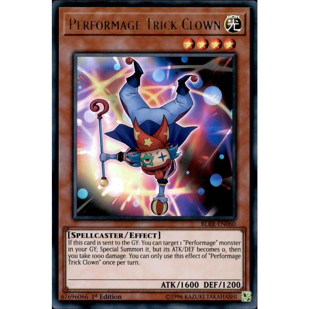 Performage Trick Clown BLRR-EN060 Yu-Gi-Oh! Card from the Battles of Legend: Relentless Revenge Set