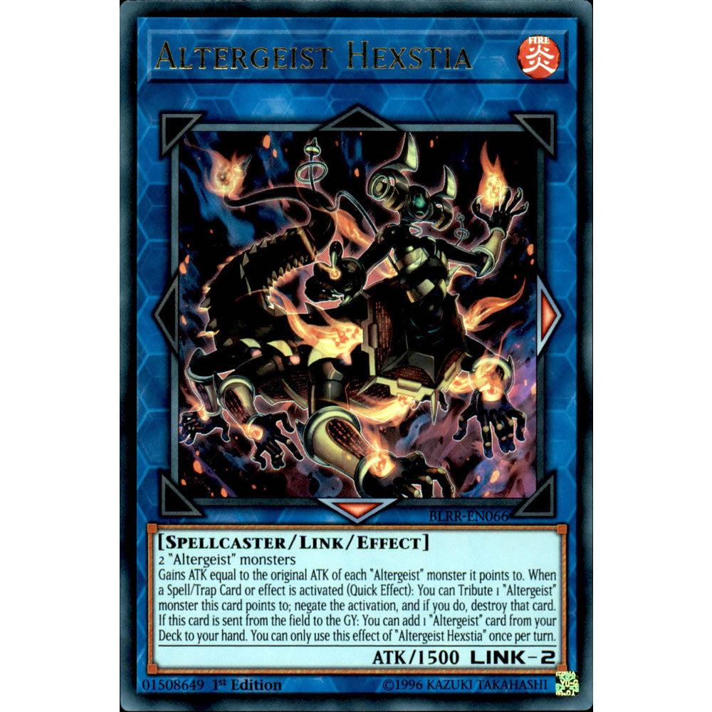 Altergeist Hexstia BLRR-EN066 Yu-Gi-Oh! Card from the Battles of Legend: Relentless Revenge Set