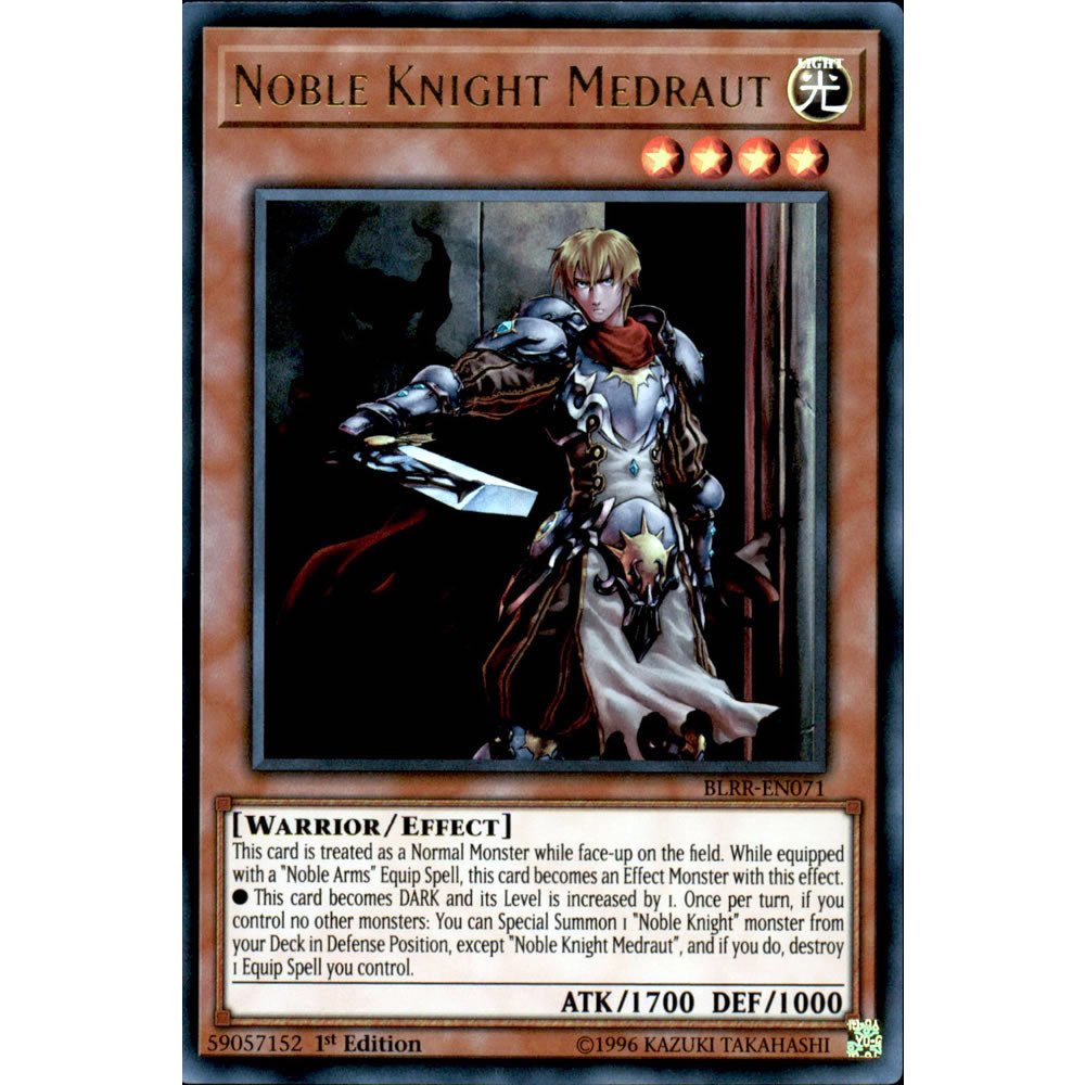 Noble Knight Medraut BLRR-EN071 Yu-Gi-Oh! Card from the Battles of Legend: Relentless Revenge Set