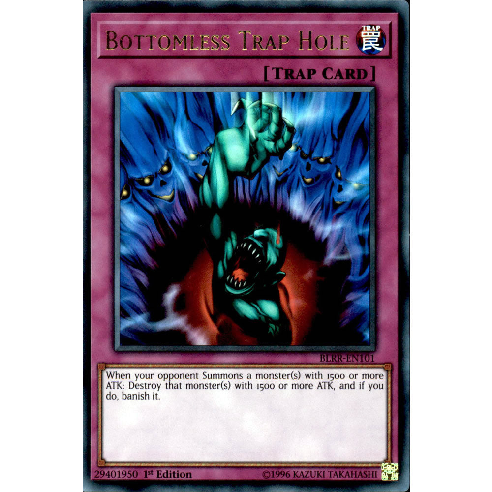 Bottomless Trap Hole BLRR-EN101 Yu-Gi-Oh! Card from the Battles of Legend: Relentless Revenge Set