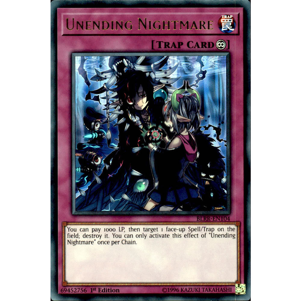 Unending Nightmare BLRR-EN104 Yu-Gi-Oh! Card from the Battles of Legend: Relentless Revenge Set