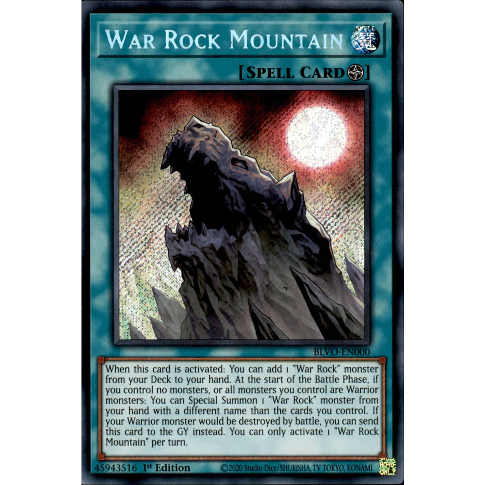 War Rock Mountain BLVO-EN000 Yu-Gi-Oh! Card from the Blazing Vortex Set