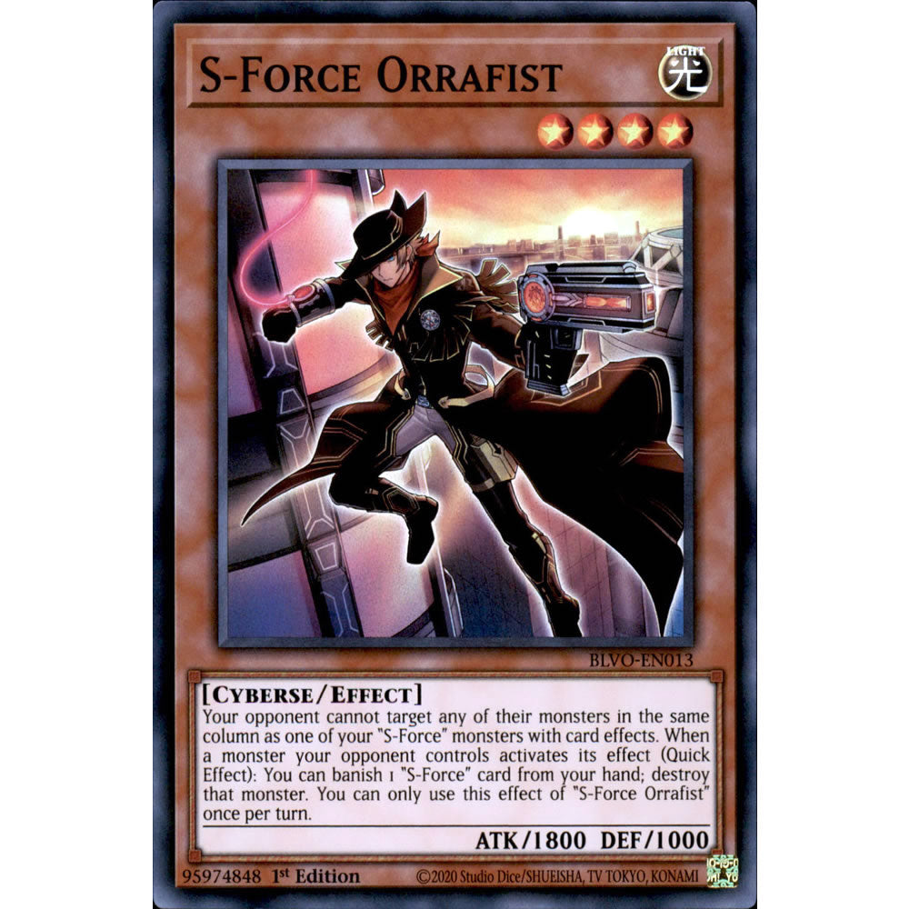 S-Force Orrafist BLVO-EN013 Yu-Gi-Oh! Card from the Blazing Vortex Set