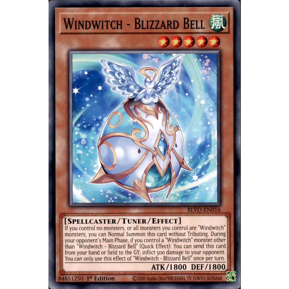 Windwitch - Blizzard Bell BLVO-EN016 Yu-Gi-Oh! Card from the Blazing Vortex Set