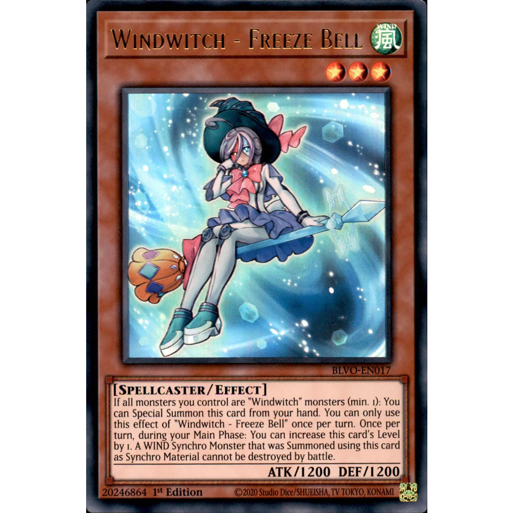 Windwitch - Freeze Bell BLVO-EN017 Yu-Gi-Oh! Card from the Blazing Vortex Set