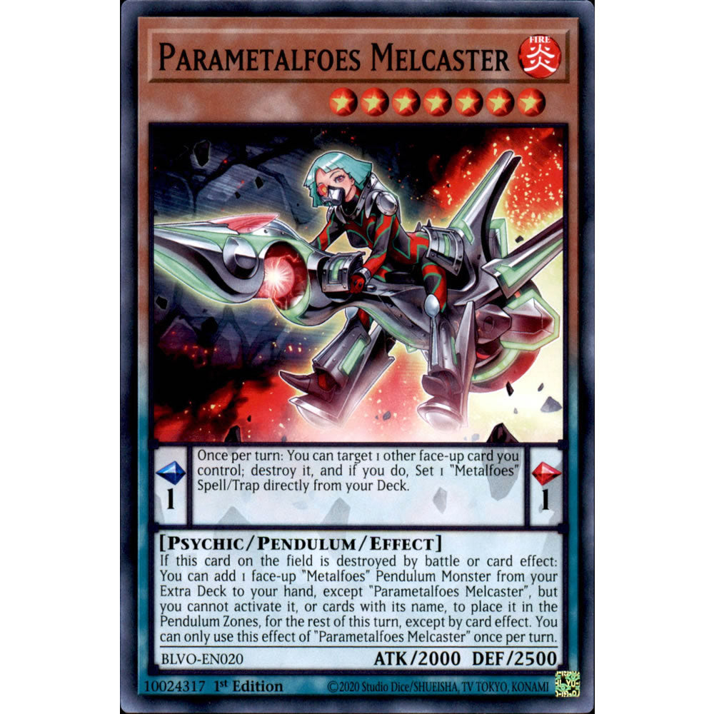 Parametalfoes Melcaster BLVO-EN020 Yu-Gi-Oh! Card from the Blazing Vortex Set