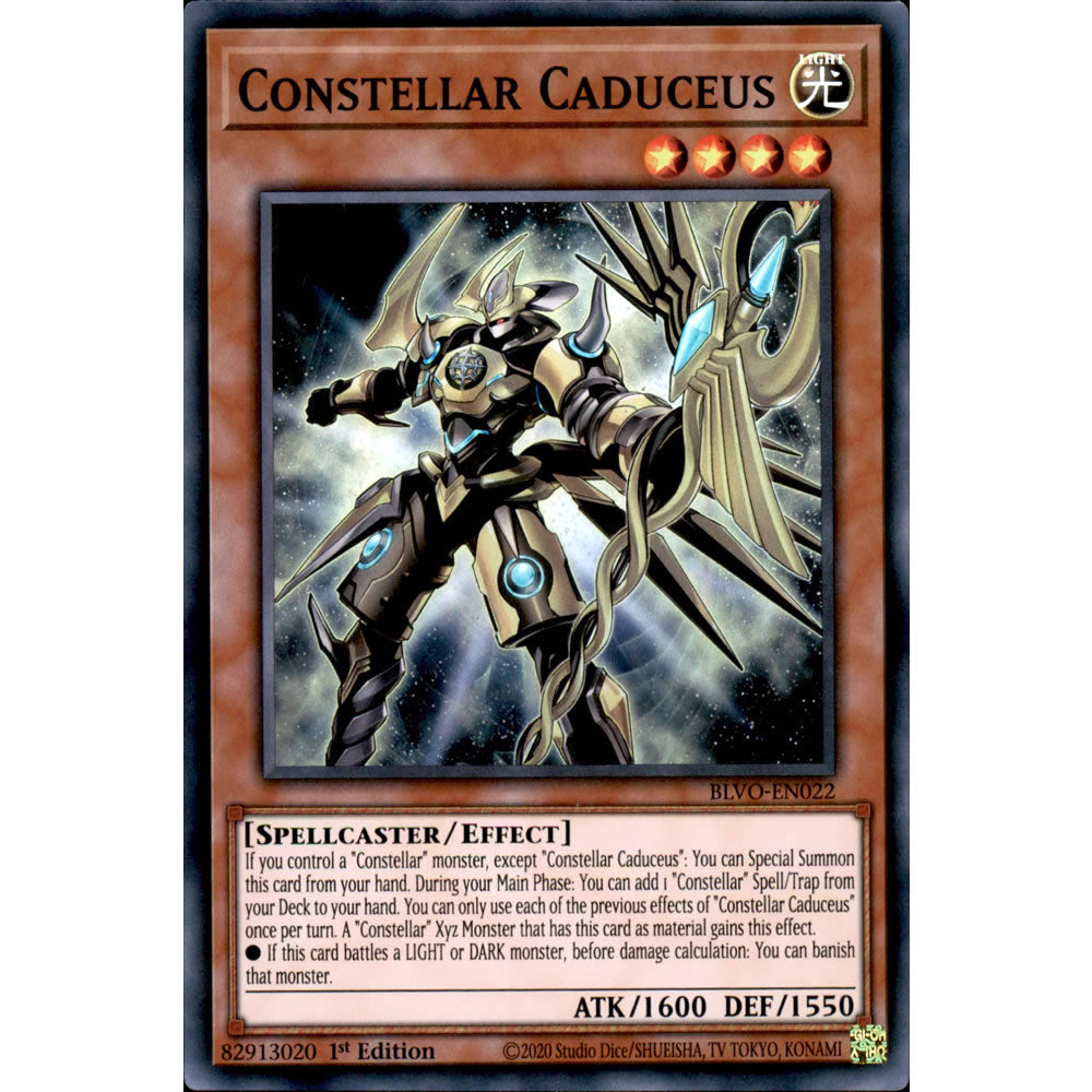 Constellar Caduceus BLVO-EN022 Yu-Gi-Oh! Card from the Blazing Vortex Set