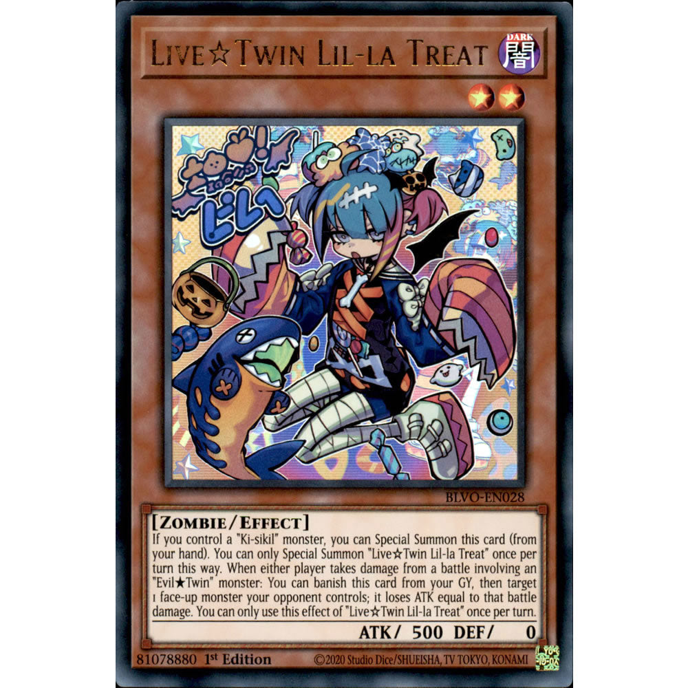 Live Twin Lil-la Treat BLVO-EN028 Yu-Gi-Oh! Card from the Blazing Vortex Set