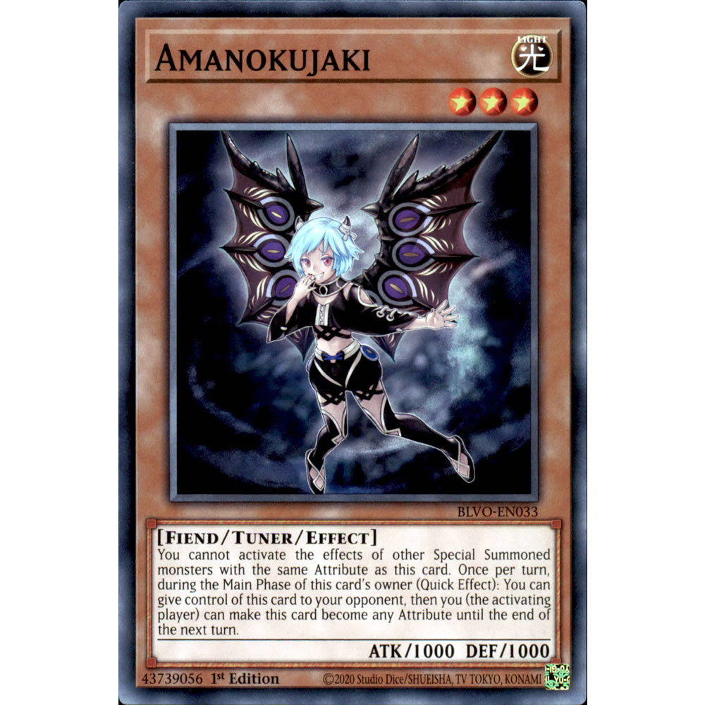 Amanokujaki BLVO-EN033 Yu-Gi-Oh! Card from the Blazing Vortex Set