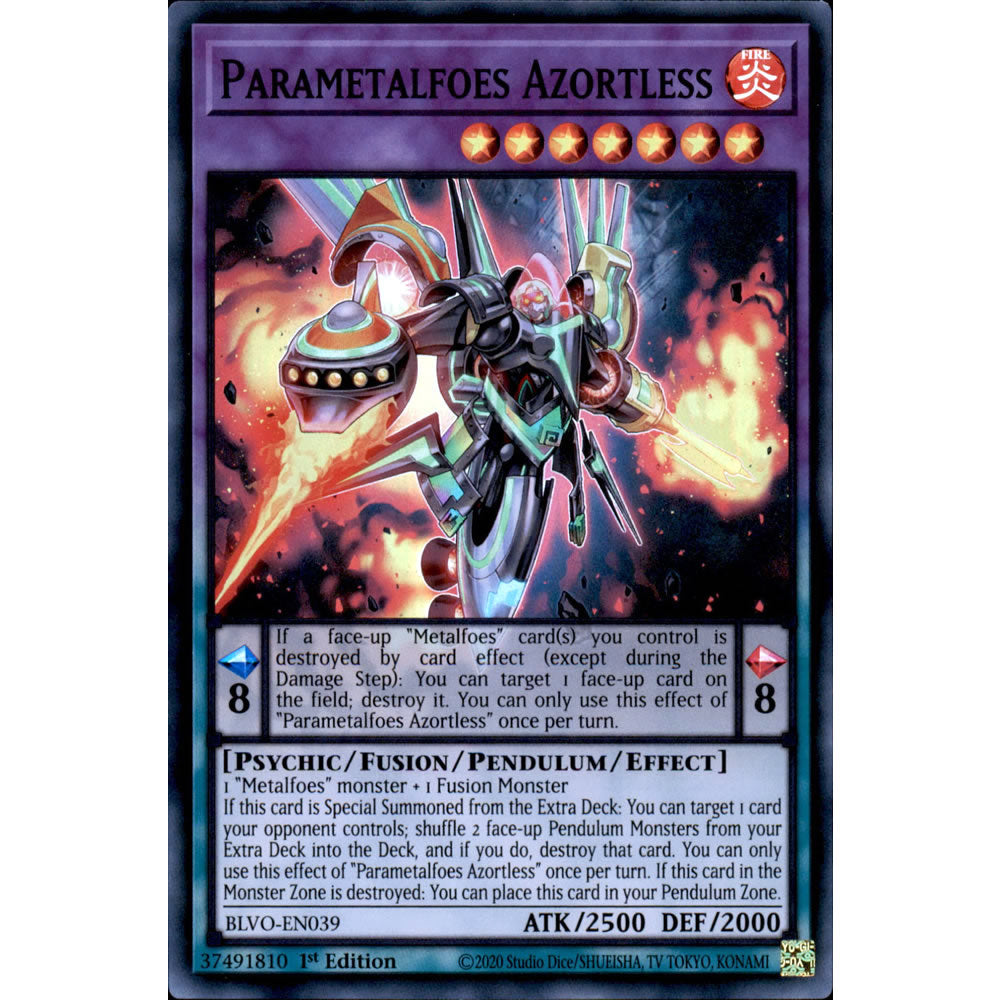 Parametalfoes Azortless BLVO-EN039 Yu-Gi-Oh! Card from the Blazing Vortex Set