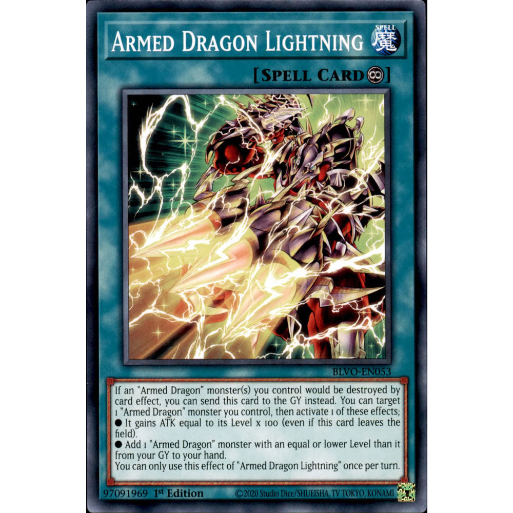 Armed Dragon Lightning BLVO-EN053 Yu-Gi-Oh! Card from the Blazing Vortex Set