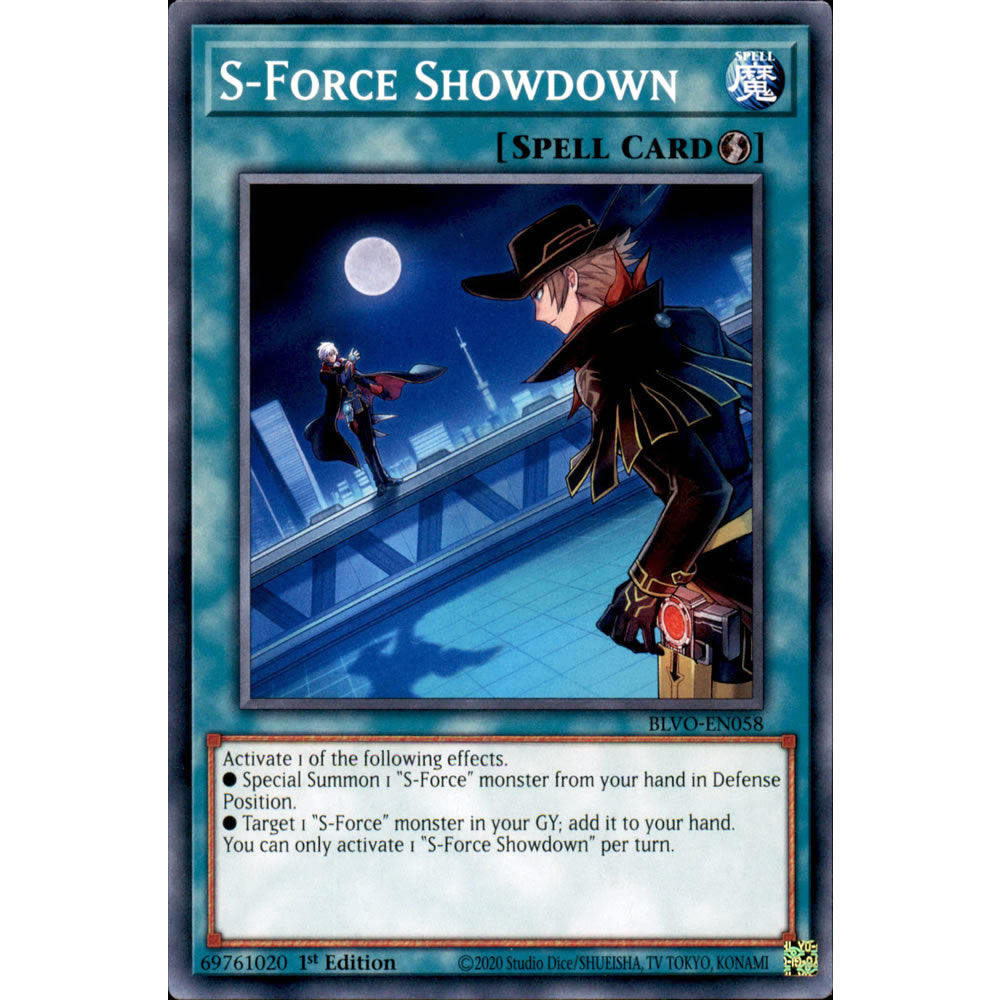 S-Force Showdown BLVO-EN058 Yu-Gi-Oh! Card from the Blazing Vortex Set
