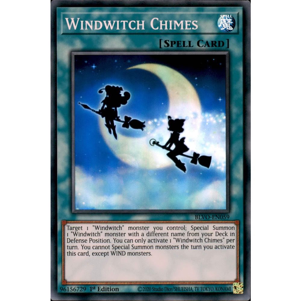 Windwitch Chimes BLVO-EN059 Yu-Gi-Oh! Card from the Blazing Vortex Set