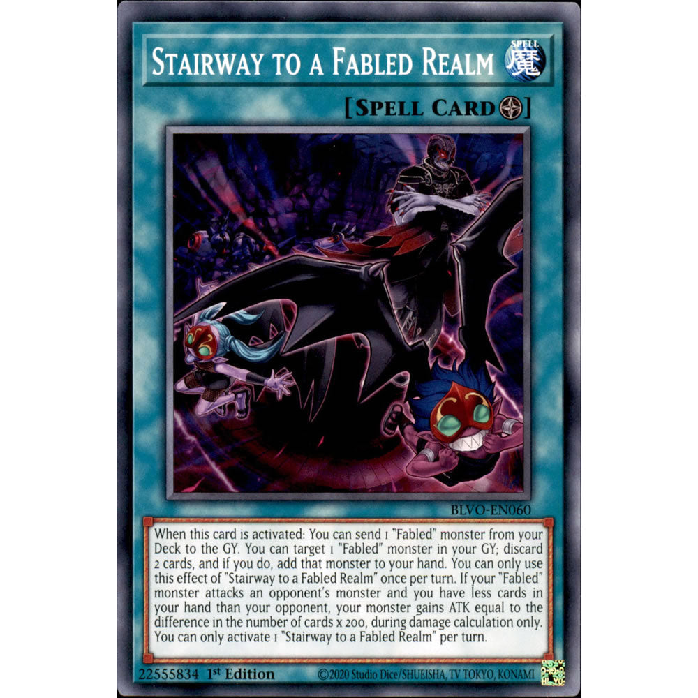 Stairway to a Fabled Realm BLVO-EN060 Yu-Gi-Oh! Card from the Blazing Vortex Set