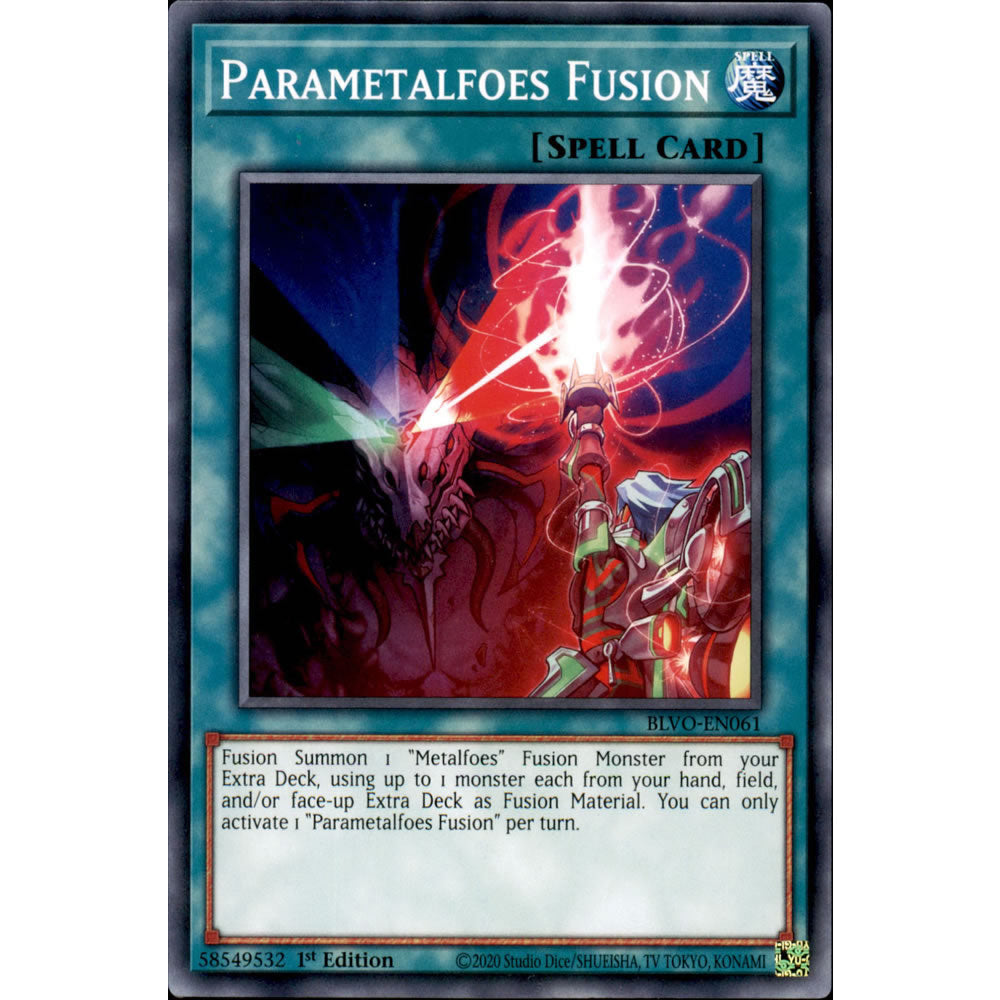 Parametalfoes Fusion BLVO-EN061 Yu-Gi-Oh! Card from the Blazing Vortex Set