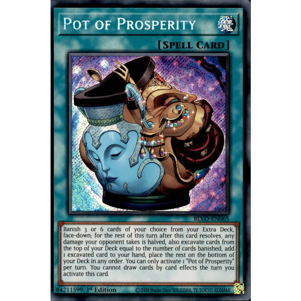 Pot of Prosperity BLVO-EN065 Yu-Gi-Oh! Card from the Blazing Vortex Set