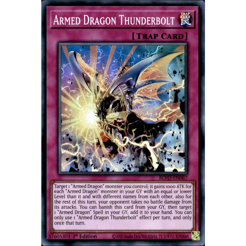 Armed Dragon Thunderbolt BLVO-EN067 Yu-Gi-Oh! Card from the Blazing Vortex Set