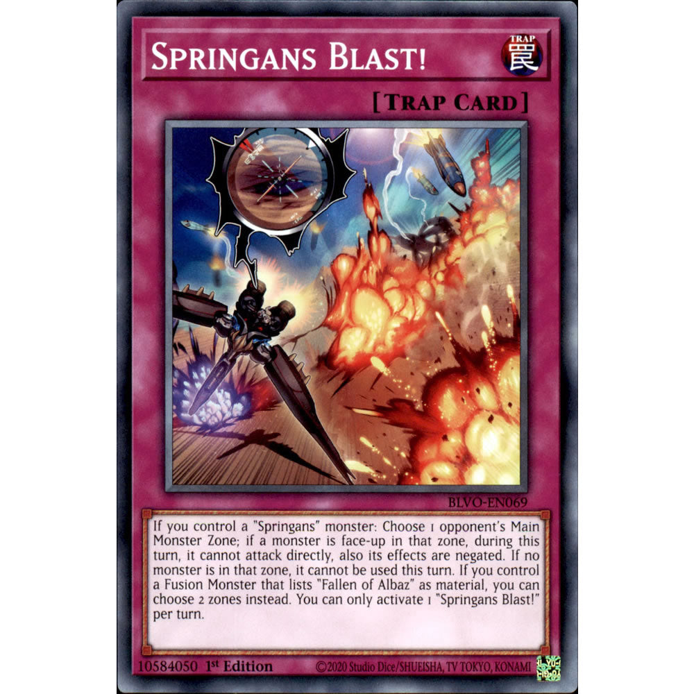 Springans Blast! BLVO-EN069 Yu-Gi-Oh! Card from the Blazing Vortex Set