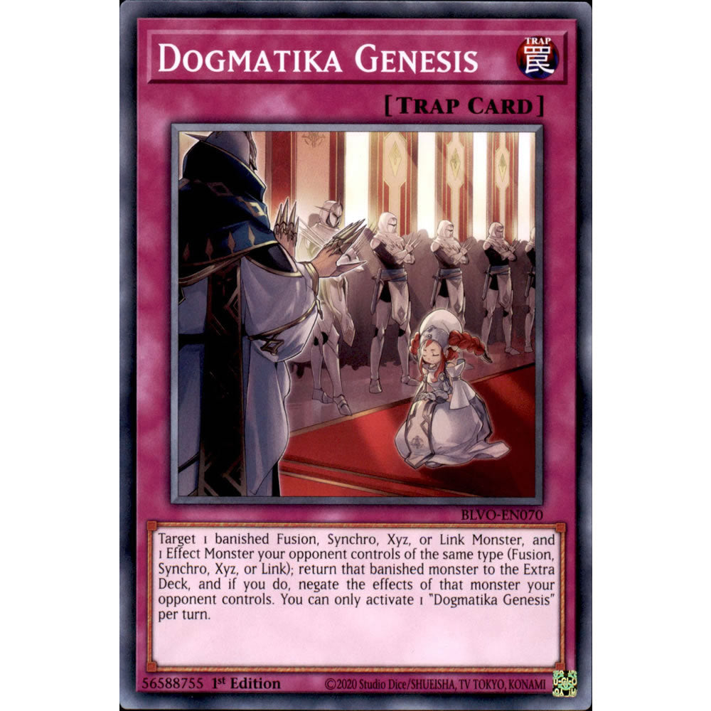 Dogmatika Genesis BLVO-EN070 Yu-Gi-Oh! Card from the Blazing Vortex Set