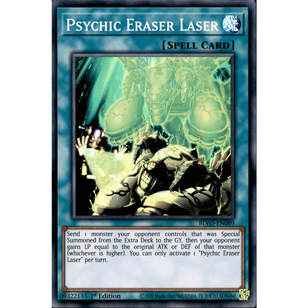 Psychic Eraser Laser BLVO-EN089 Yu-Gi-Oh! Card from the Blazing Vortex Set