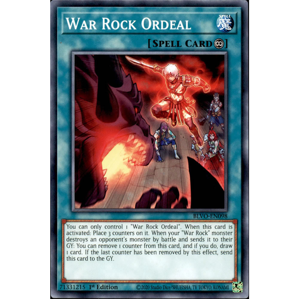War Rock Ordeal BLVO-EN098 Yu-Gi-Oh! Card from the Blazing Vortex Set