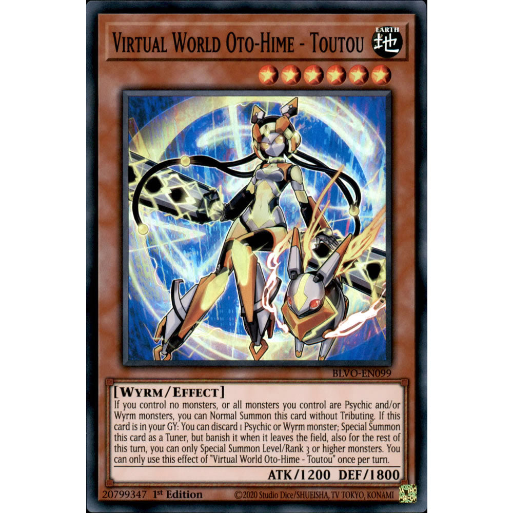 Virtual World Oto-Hime - Toutou BLVO-EN099 Yu-Gi-Oh! Card from the Blazing Vortex Set
