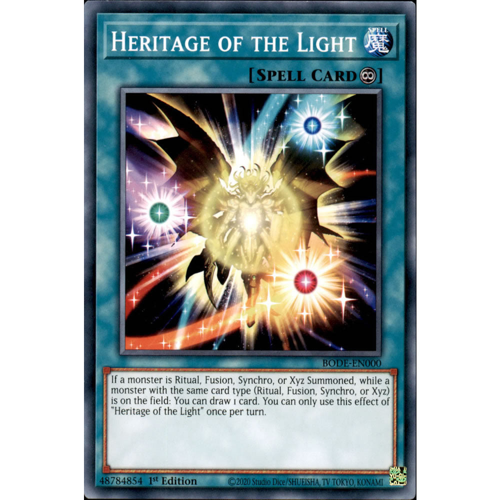 Heritage of the Light BODE-EN000 Yu-Gi-Oh! Card from the Burst of Destiny Set