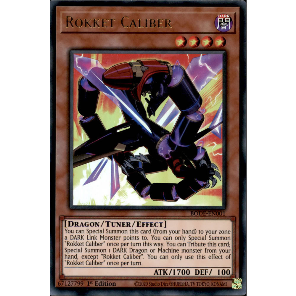 Rokket Caliber BODE-EN001 Yu-Gi-Oh! Card from the Burst of Destiny Set