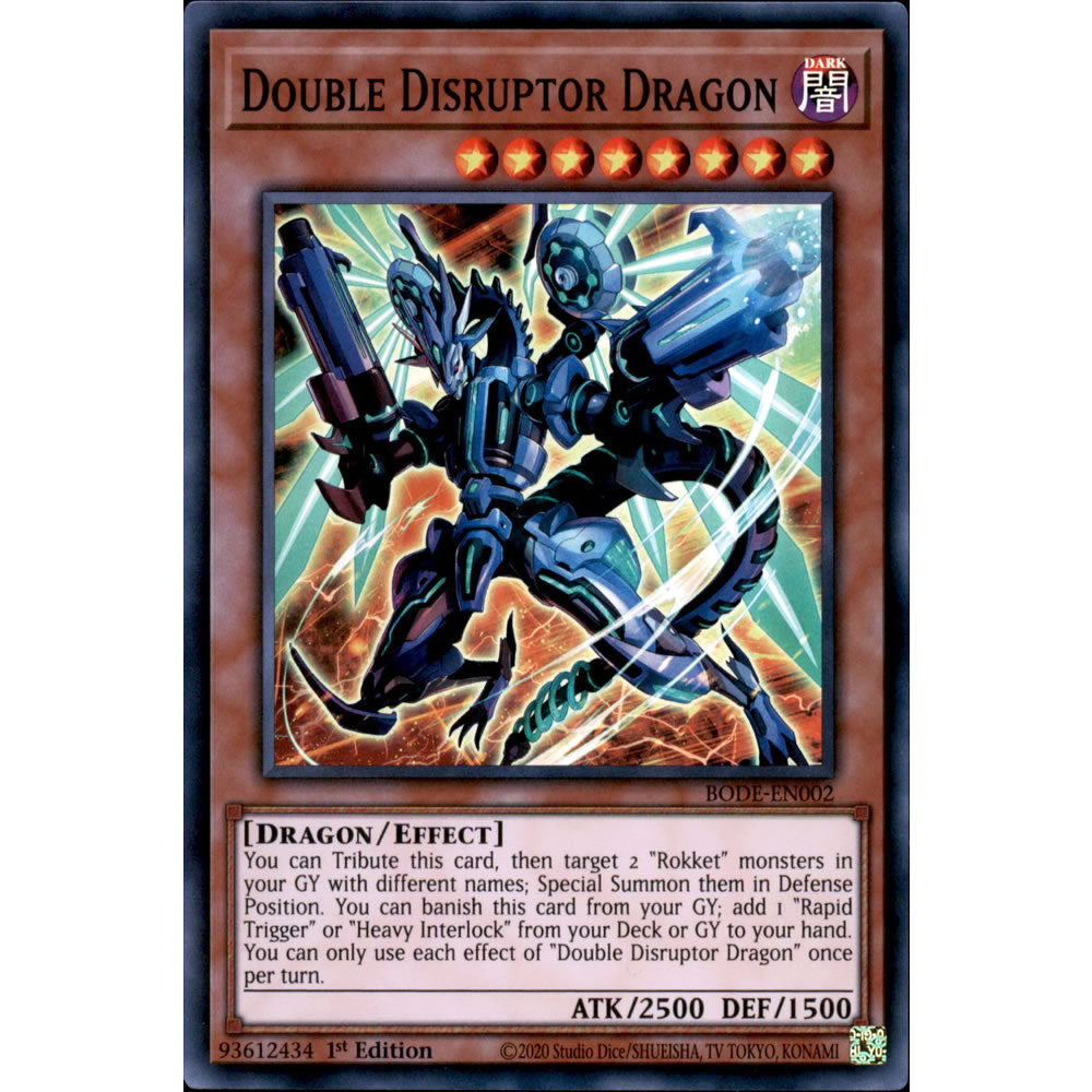 Double Disruptor Dragon BODE-EN002 Yu-Gi-Oh! Card from the Burst of Destiny Set