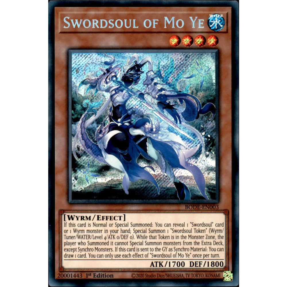 Swordsoul of Mo Ye BODE-EN003 Yu-Gi-Oh! Card from the Burst of Destiny Set